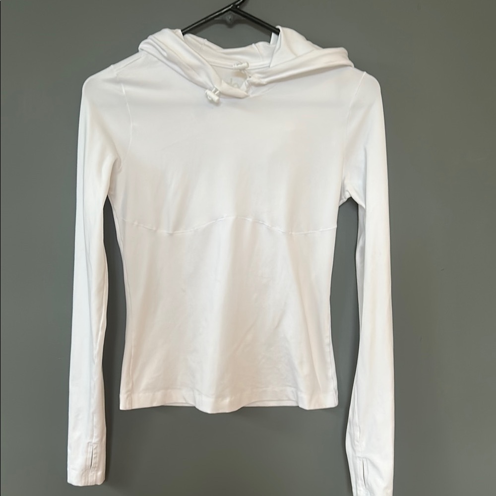 Women's White Hoodie Top Alo Yoga